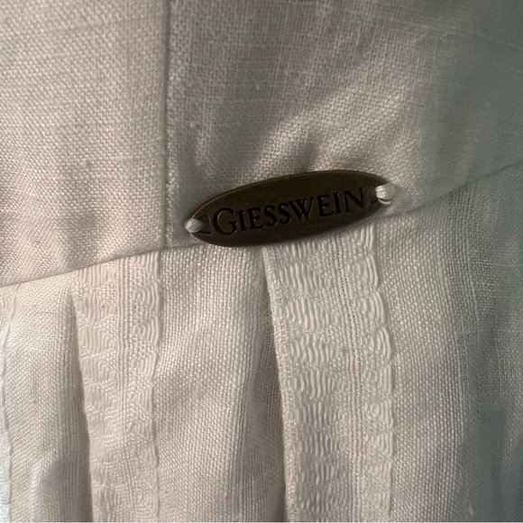 Giesswein vintage 100% cream linen boho dress size 8 - Picture 3 of 14